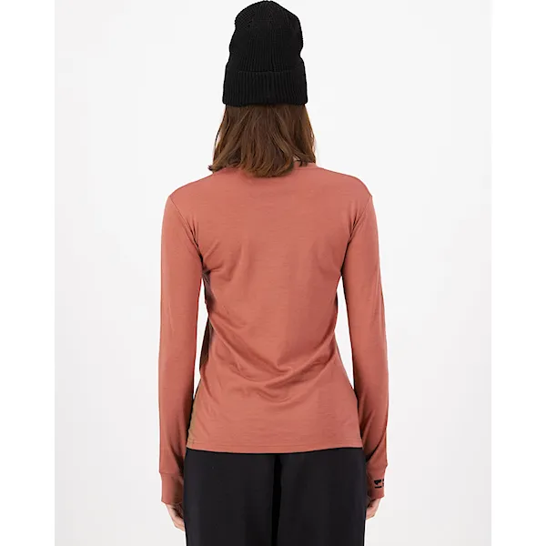 Tričko Mons Royale Wms Yotei Merino LS canyon rose/toffee 2026