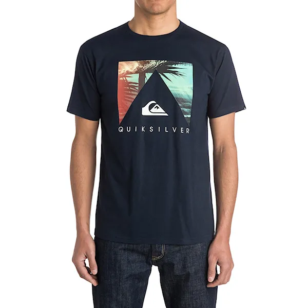 Tričko Quiksilver Classic Tee Vanishing Point navy blazer 2015