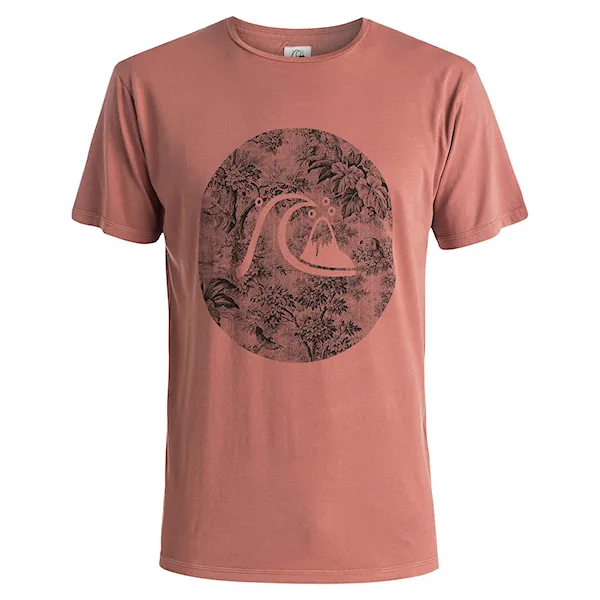 Tričko Quiksilver Garment Dyed Sunset Tunels mahogany 2016