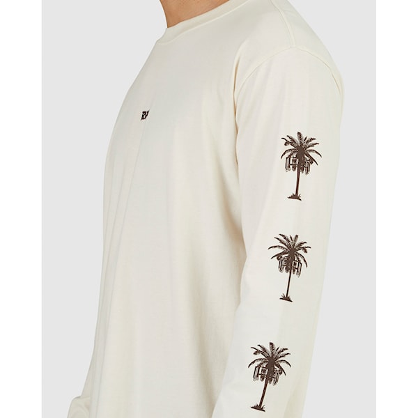 Koszulka RVCA Radio Palms LS unbleached 2023