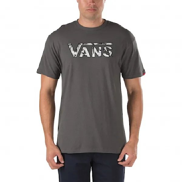 Tričko Vans Classic Logo Fill charcoal/spider wash 2015