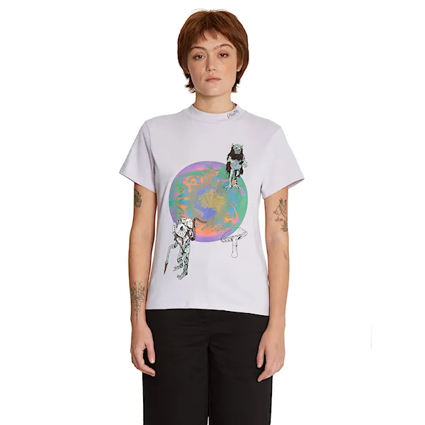 Koszulka Volcom Fa Chrissie Abbott X French lavender 2022