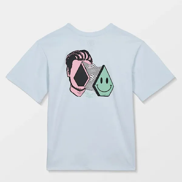 Tričko Volcom Kids Aura BSC SST light blue acid 2026