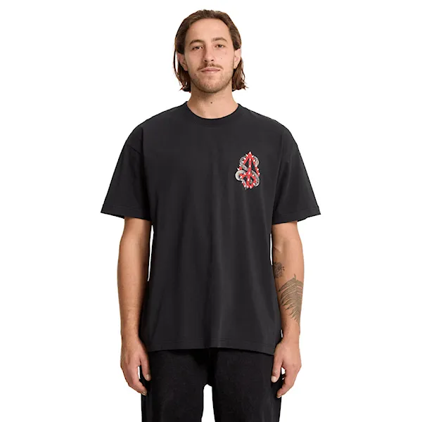 T-shirt Volcom Snake Peace LSE SST black 2025