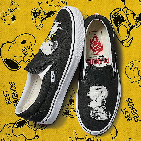 Slip-on tenisky Vans Classic Slip-On peanuts best friends/true white 2017