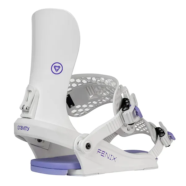 Vázání na snowboard Gravity Fenix white/lavender 2025
