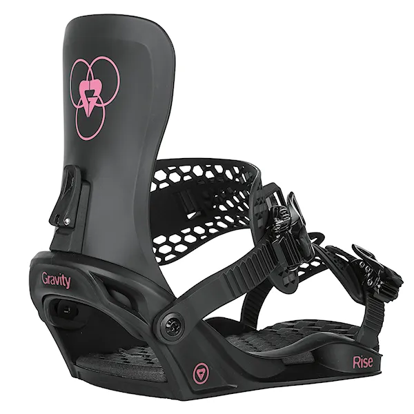 Vázání na snowboard Gravity Rise black 2026