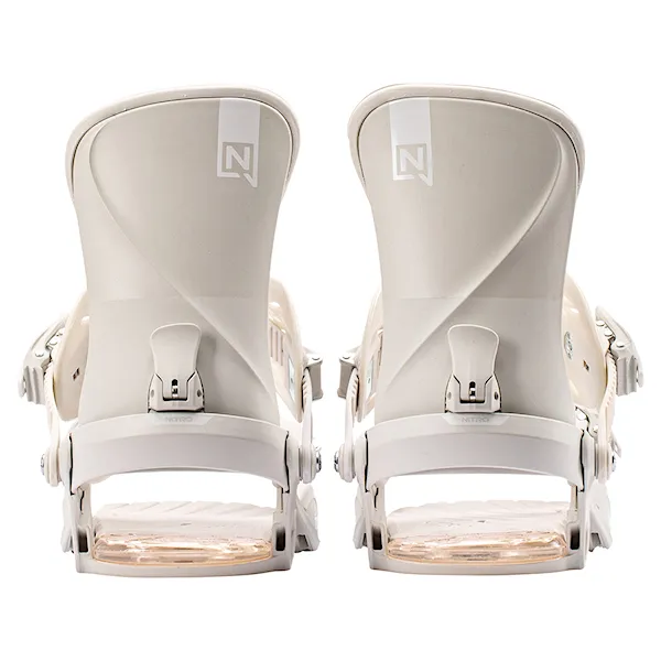 Snowboard Binding Nitro Fate off white 2027