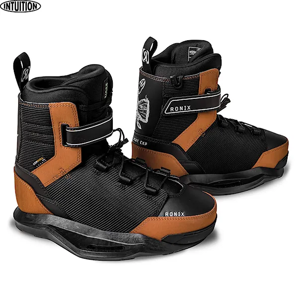 Viazanie na wakeboard Ronix Diplomat EXP black/gum rubber 2025