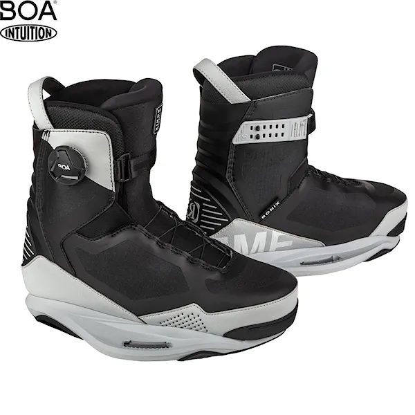 Viazanie na wakeboard Ronix Supreme BOA dove grey/black 2025