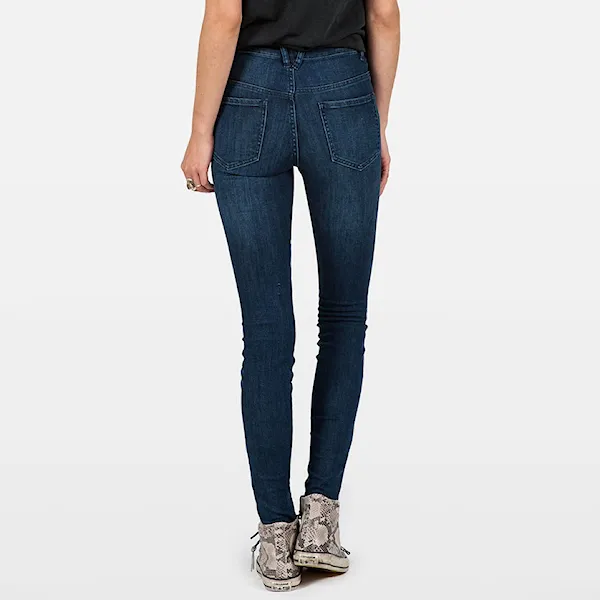 Kalhoty Volcom High & Waisted Skinny double down indigo 2015