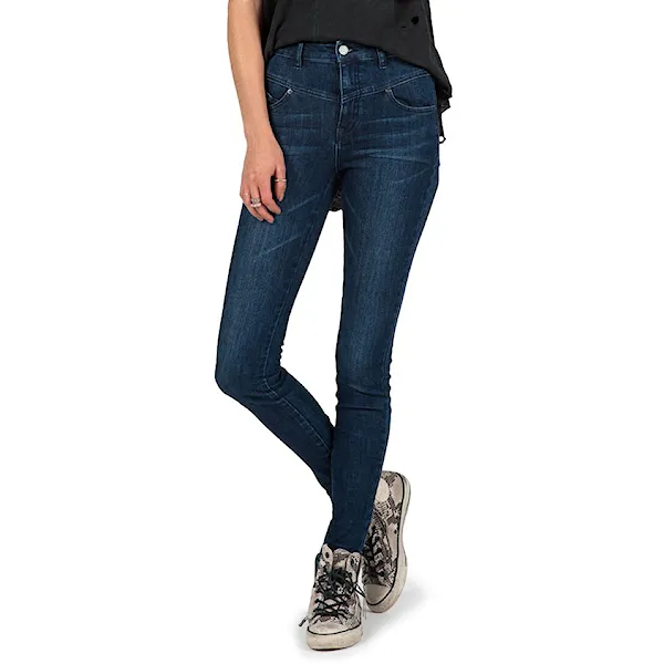 Kalhoty Volcom High & Waisted Skinny double down indigo 2015