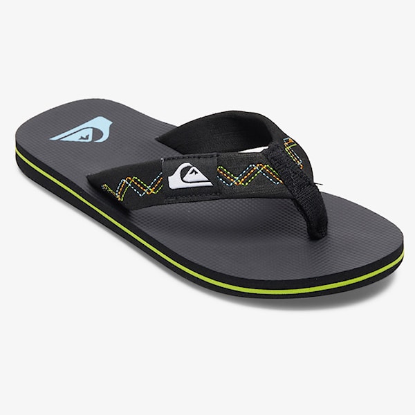Japonki Quiksilver Molokai Stitchy Youth black/black/green 2023
