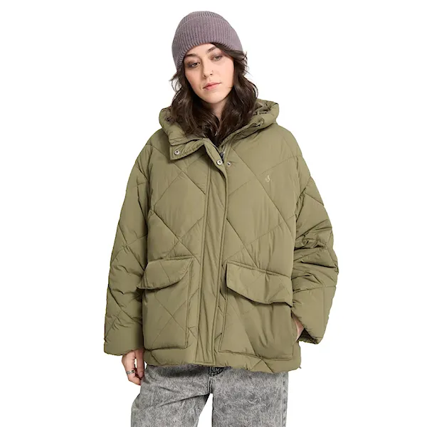Zimní bunda do města Volcom Wms Out Of Boxy Puff wintermoss 2027