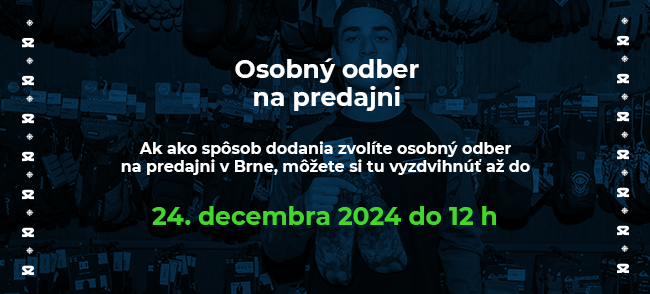 Osobný odber do 24. decembra do 12 h