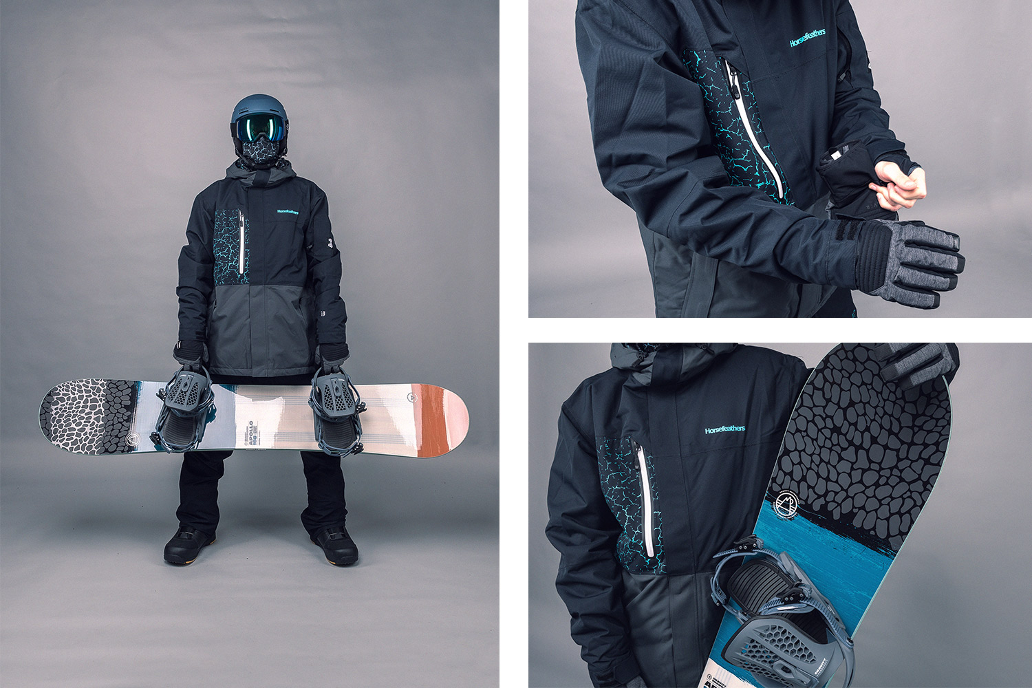 Horsefeathers snowboard mtex invierno chaqueta Derin chaqueta 2021 Peppermint 