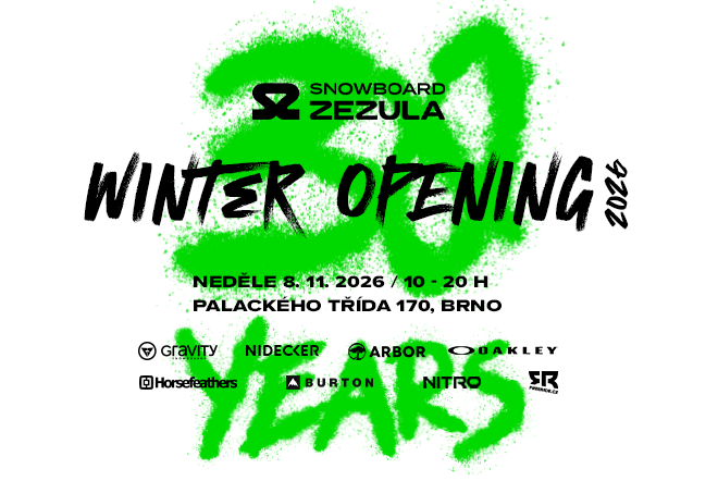 SNOWBOARD ZEZULA Winter Opening 2026: Odštartujeme tridsiatu zimu!