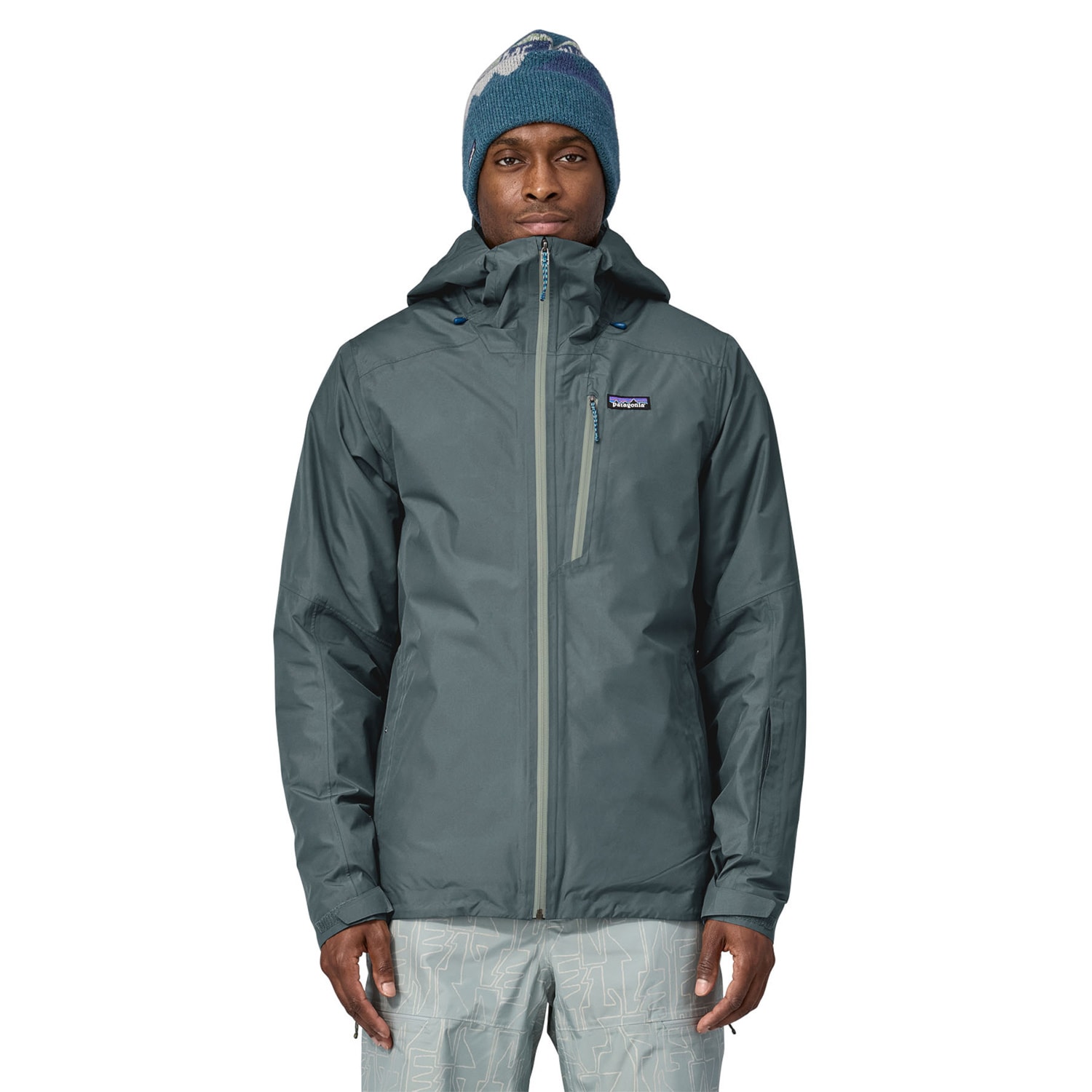 patagonia スノーボードウェア M グレー/グリーン bunda-patagonia-m-s-insulated-