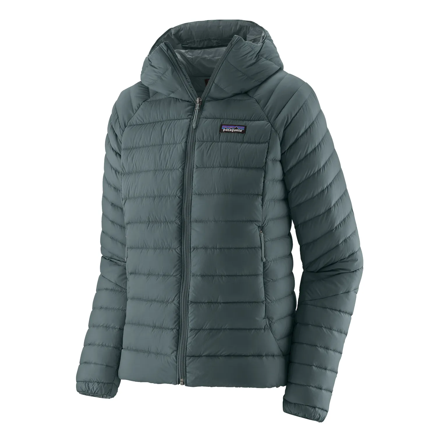 Kurtka zimowa do miasta Patagonia W's Down Sweater Hoody nouveau green 2024 - 1