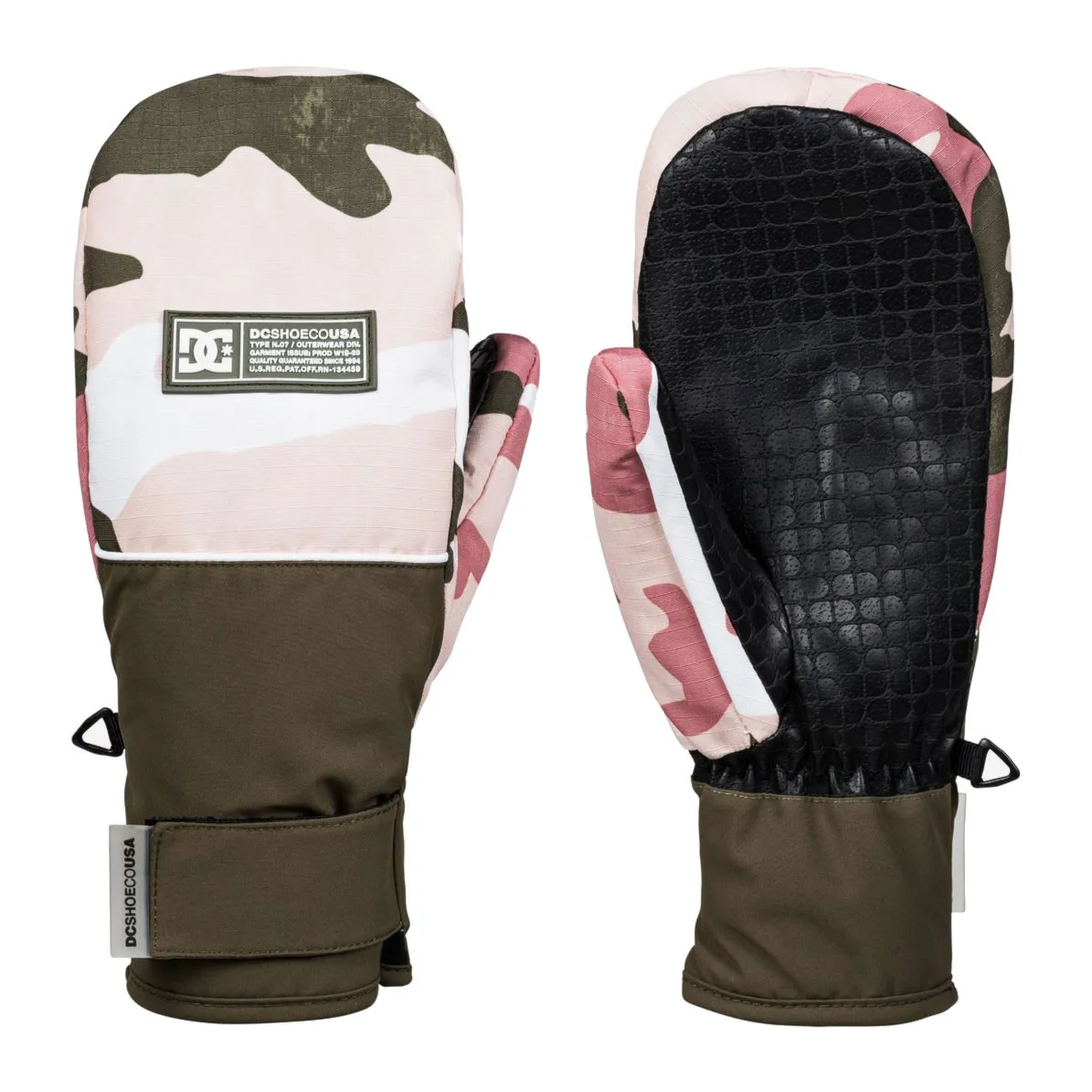 Rukavice na snowboard DC Franchise Wmn Mitt dusty rose wmn vintage camo 2020 - 1