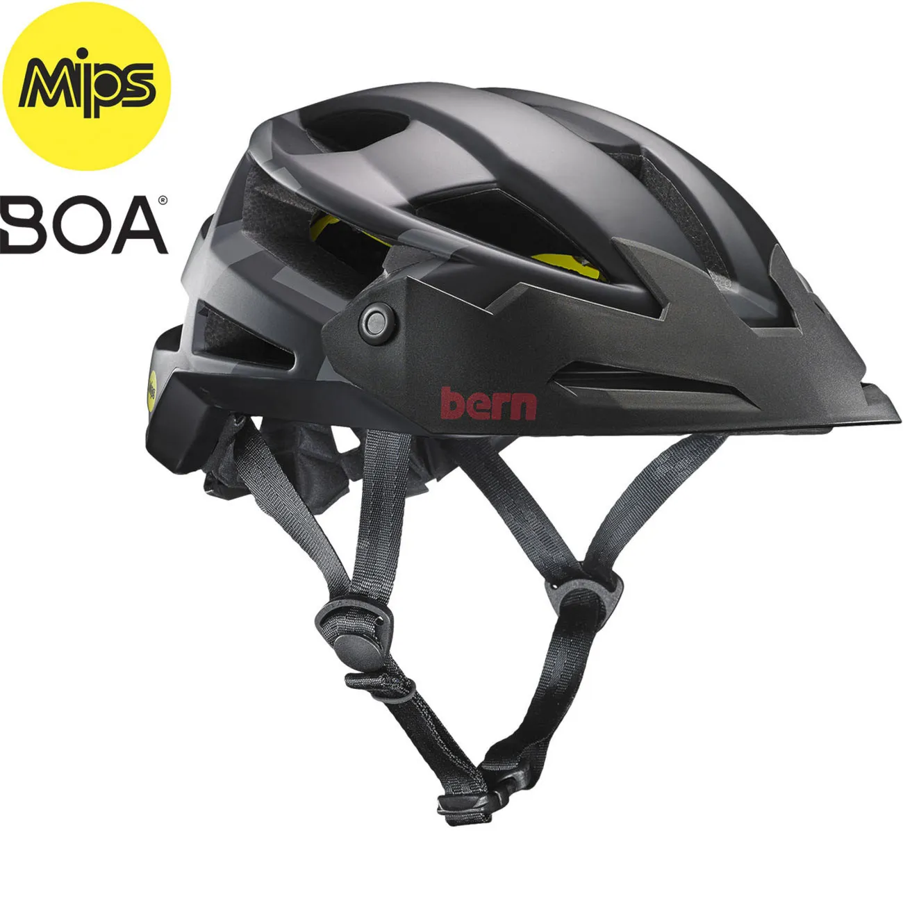 Helma na kolo Bern Fl-1 Xc Mips matte black type 2017 - 1