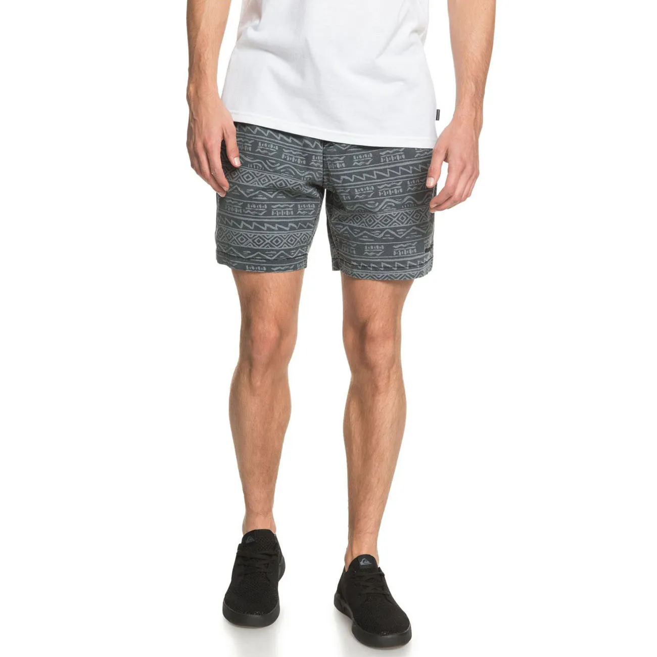 Kraťasy Quiksilver Taxer Print black tonal heritage 2020 - 1