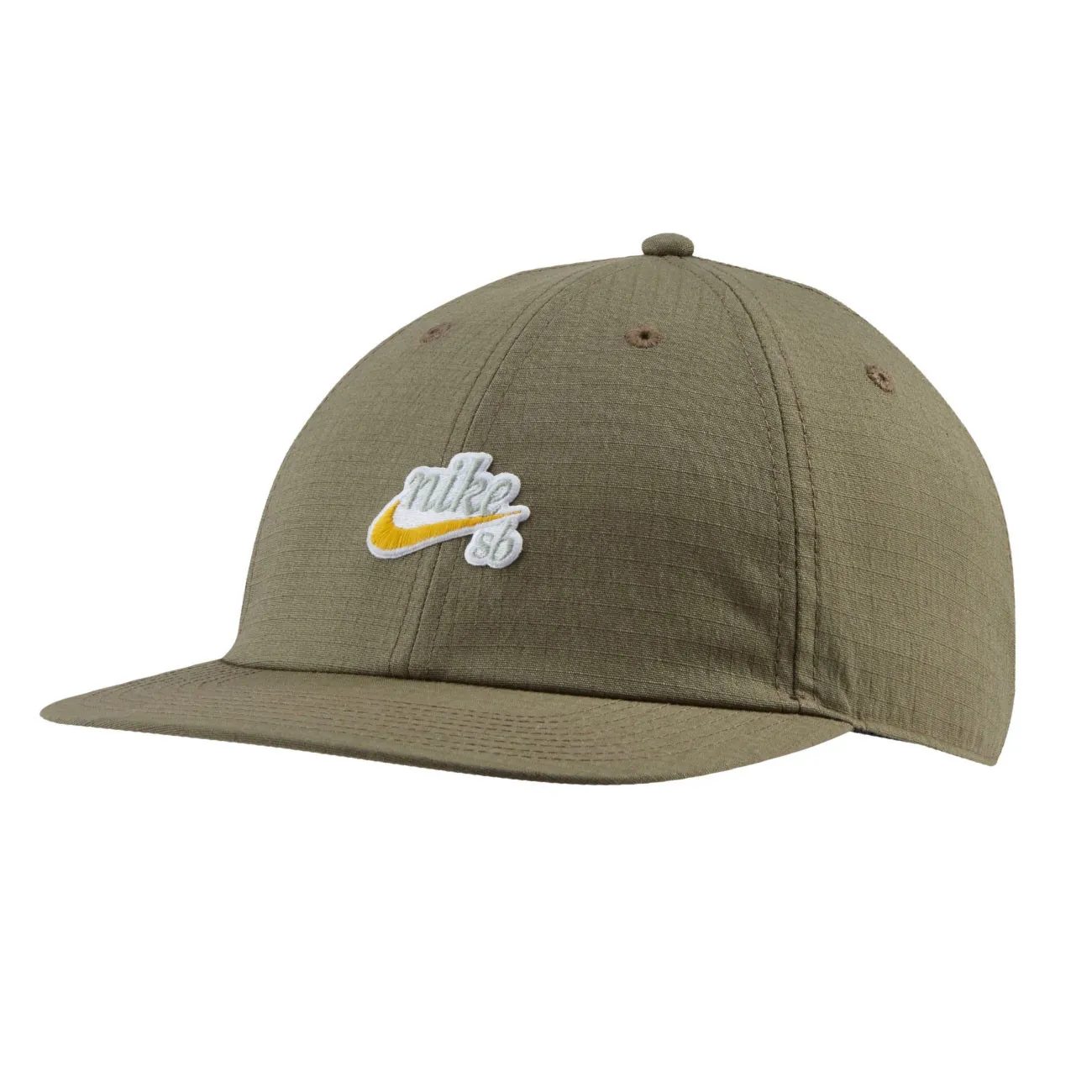 Kšiltovka Nike SB Heritage 86 Flatbill medium olive/dark sulfur 2019 - 1