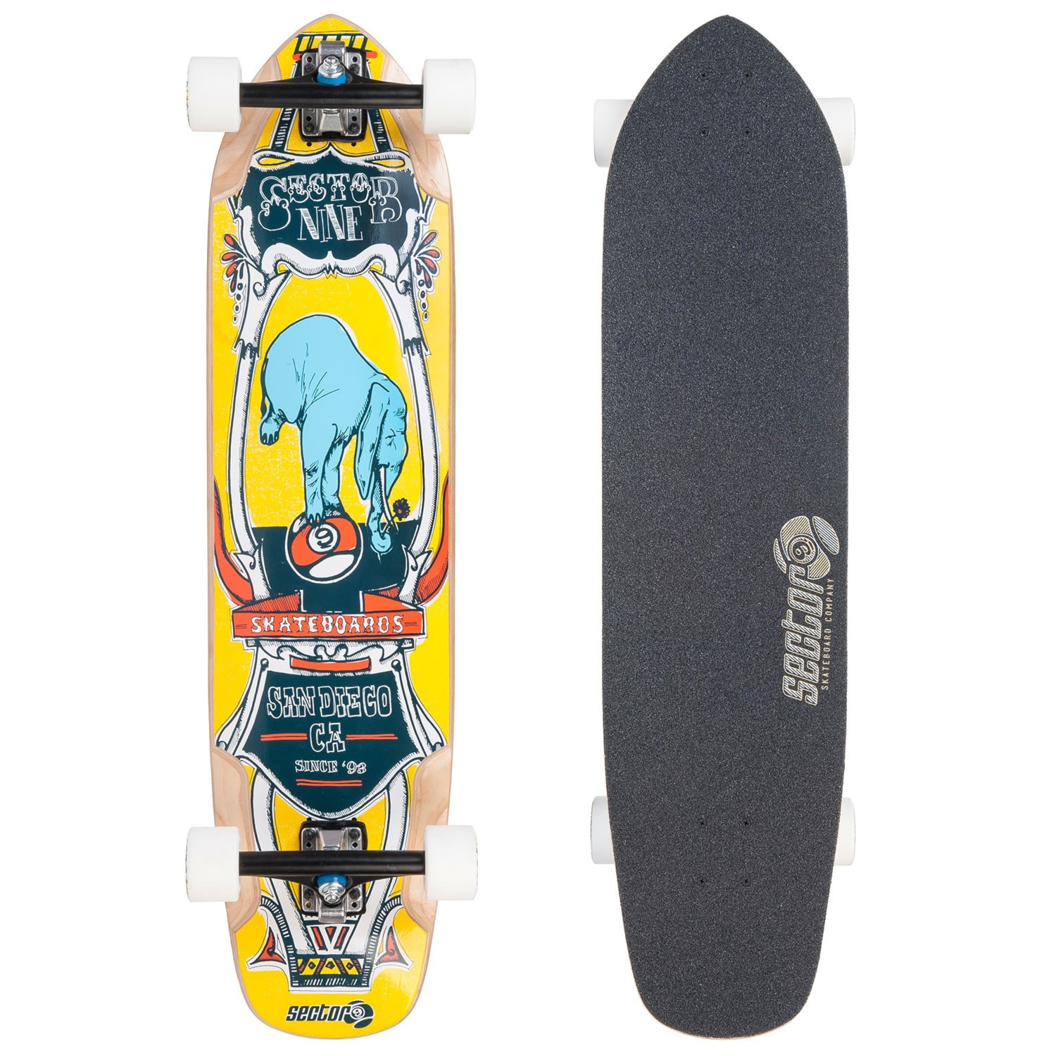 Longboard Sector 9 Mini Daisy yellow | Snowboard Zezula