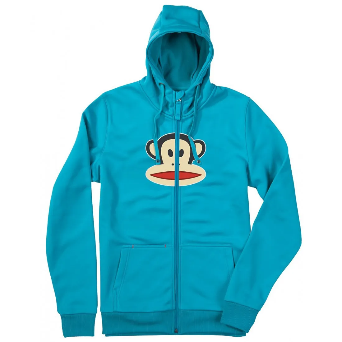 Bike Hoodie Paul Frank Julius Bonded Tech Fleece turquoise