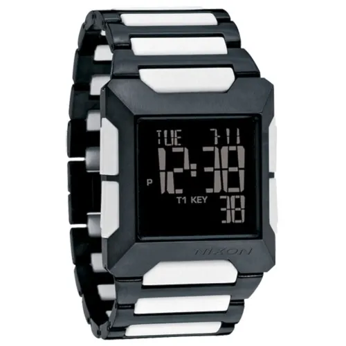 Watch Nixon The Block Ss all black/white | Snowboard Zezula