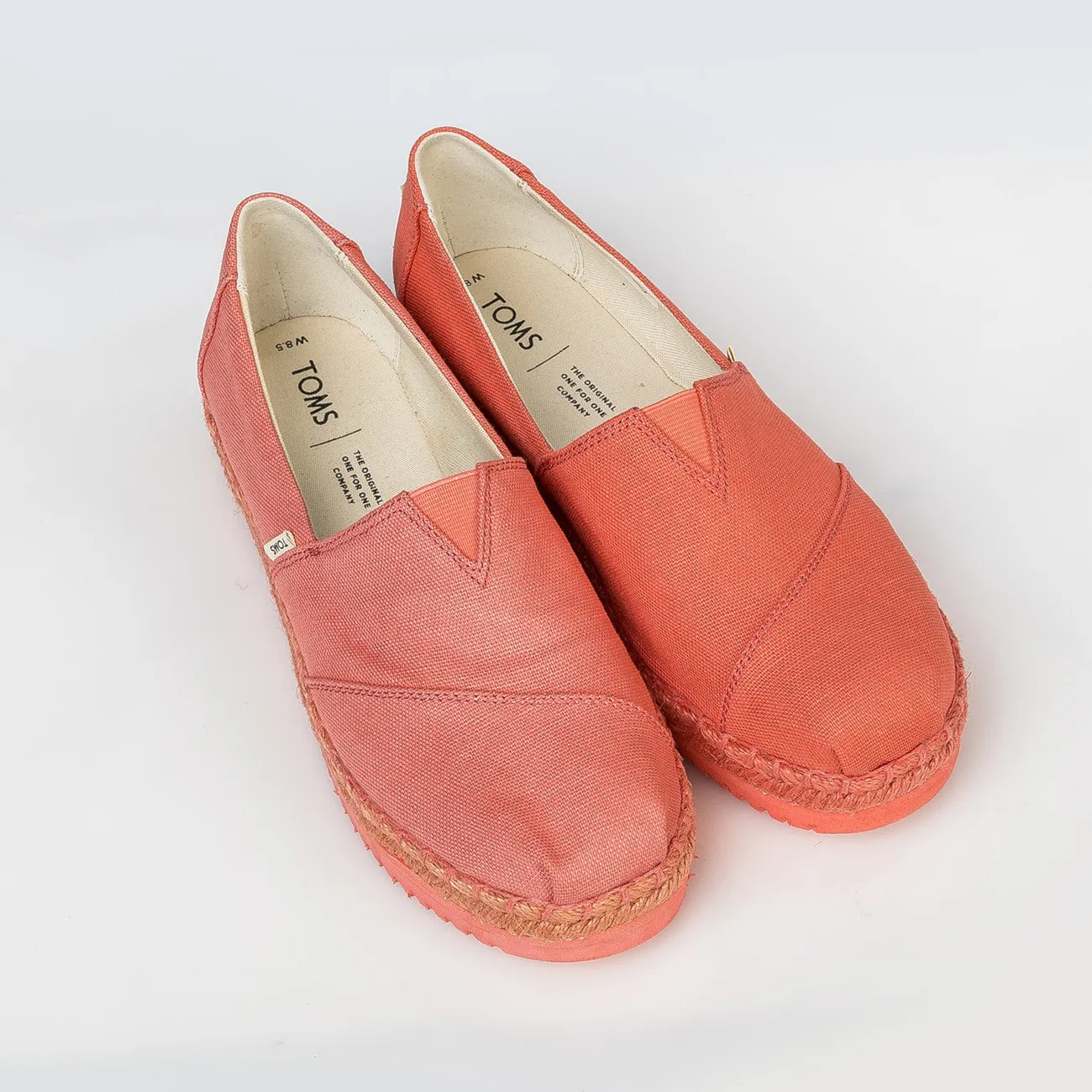 Tenisky Toms Alpargata Platform persimmon heritage canvas 2019 - 1