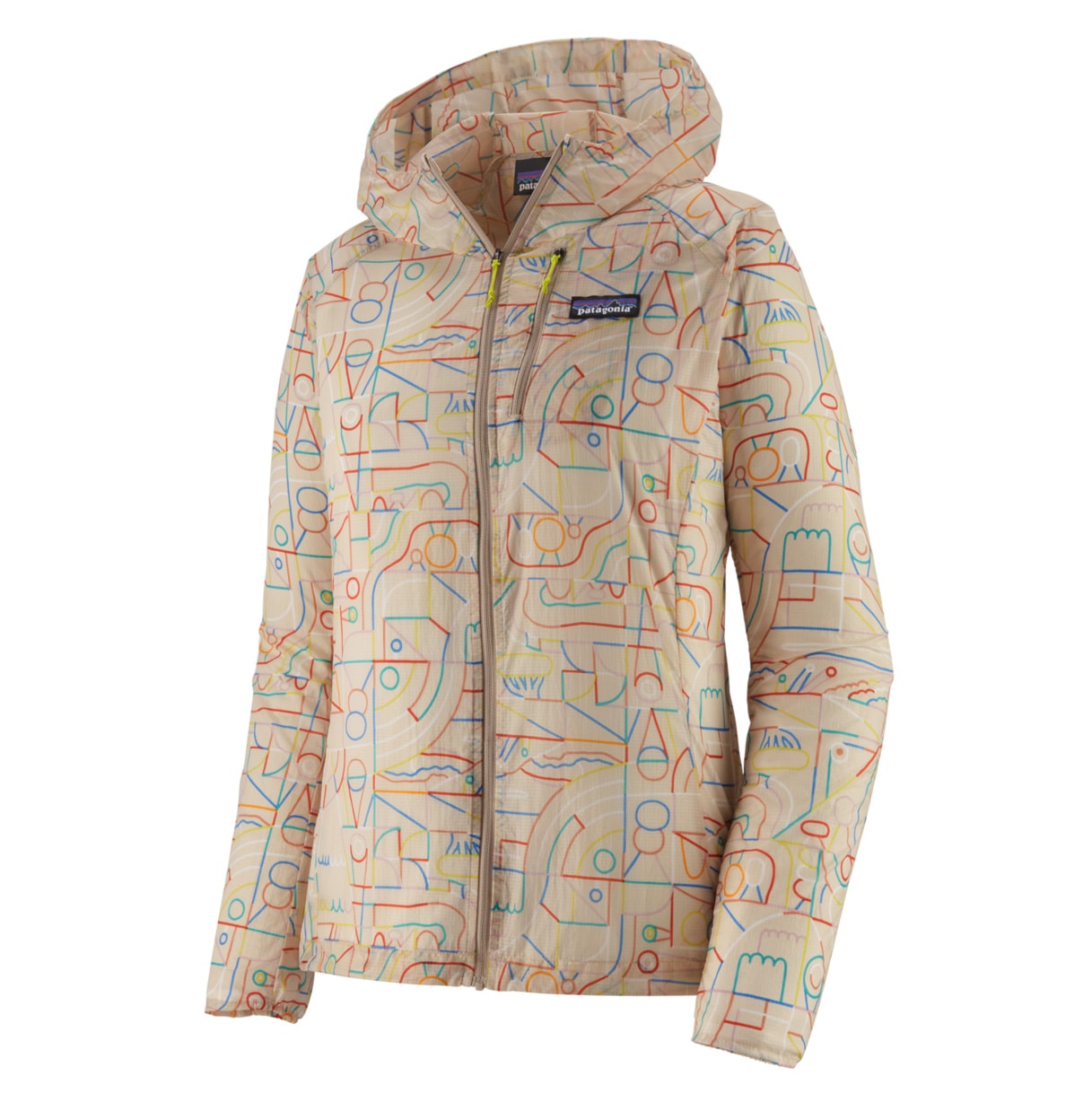 Športová bunda Patagonia W's Houdini Jacket lose yourself outline: pumice 2024 - 1