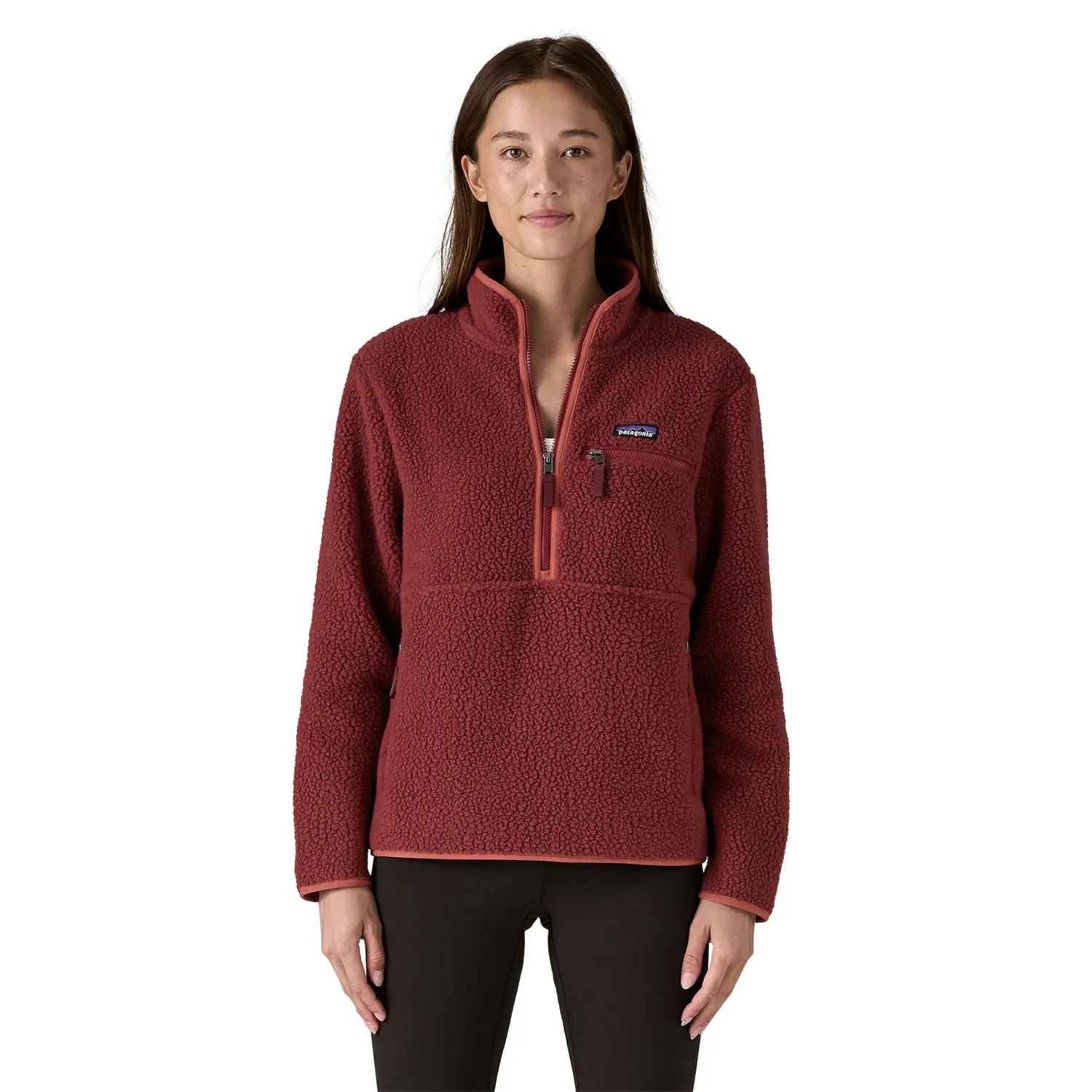 Technická mikina Patagonia W's Retro Pile Marsupial sequoia red 2026 - 1
