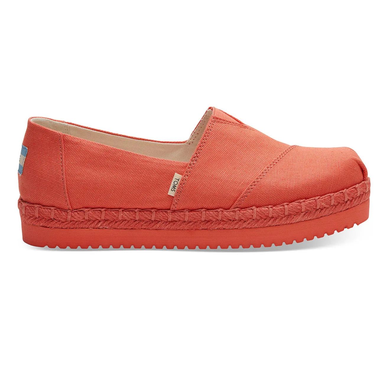 Tenisky Toms Alpargata Platform persimmon heritage canvas 2019 - 1