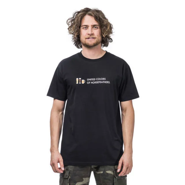 Tričko Horsefeathers United Colors black 2020 - 1