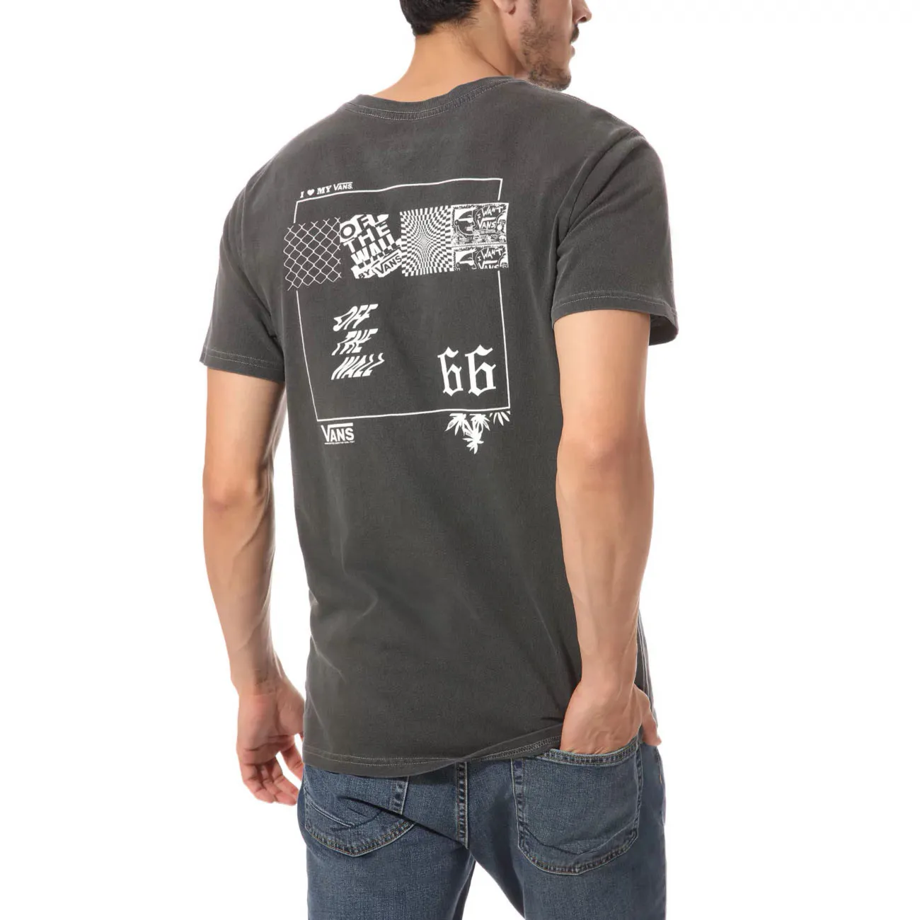 T-shirt Vans Vintage V66 Ss black 2020 - 1