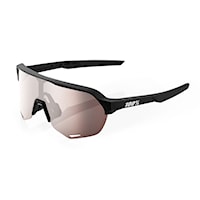 Bike okuliare 100% S2 soft tact black | hiper crimson silver mirror 2025