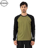 Bike dres Mons Royale Tarn Merino Bike Wind Jersey fern/black 2025