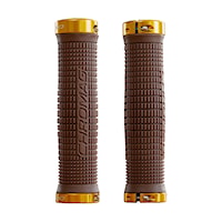 Bike chwyty Chromag Squarewave brown/gold