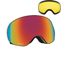 Snowboardové brýle Aphex Xpr matt white | red+yellow 2021