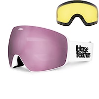 Snowboardové okuliare Horsefeathers Scout white | mirror pink 2027
