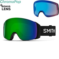 Snowboardové okuliare Smith 4D Mag black | cp sun green mirror +cp storm rose flash 2026