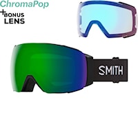 Snowboardové okuliare Smith I/O Mag black | cp sun green +cp storm rose flash mirror 2026