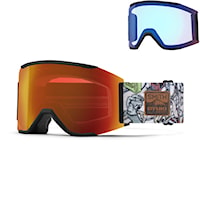 Snowboard Goggles Smith Squad Mag oyuki x smith | cp everyday red mirror+ cp storm rose flash 2024