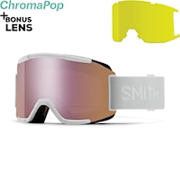 Gogle snowboardowe Smith Squad white vapor | cp everyday rose gold mirror + yellow 2026