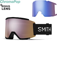 Snowboardové okuliare Smith Squad XL black | cp everyday rose gold mirror+cp storm blue sensor mirror 2026