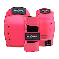 Ochraniacze kolan na deskorolkę Pro-Tec Street Adult 3-Pk Pad Set Open pink