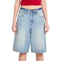 Kraťasy Volcom Wms Beeggy Denim Shorts dusty blue wash 2026