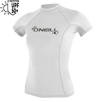 Lycra O'Neill Wms Basic Skins S/S Rash Guard white 2026