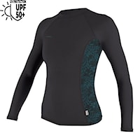 Lycra O'Neill Wms Hyperfreak Skins L/S Rash Guard temperedsteel/shaded island sky 2026